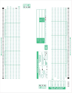 TEST 884 886 888 Bubble and Written Test Forms