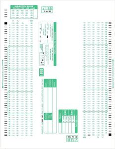 TEST 884 886 888 Bubble and Written Test Forms