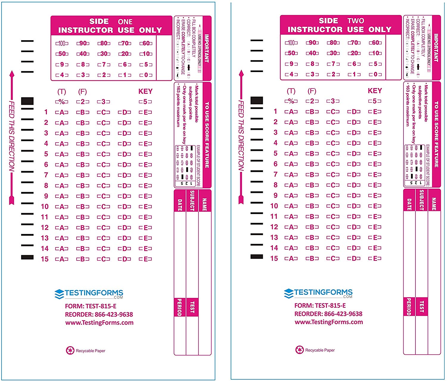 Free Test Forms TestingForms.com